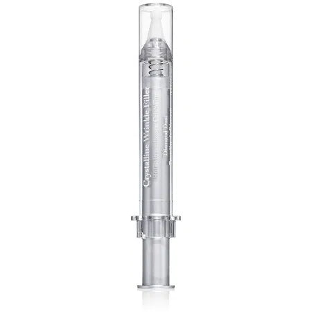 The Crystalline Wrinkle Filler is an anti-aging eye cream enriched with neuropeptides to smooth fine lines and wrinkles around the eyes. Apply to clean skin and gently pat until absorbed. Use daily for best results. Neuropeptides help relax muscles, reducing wrinkle depth.