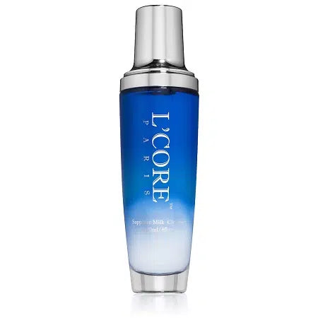 This mineral-rich **Milk Cleanser** gently removes makeup, oil, and impurities while maintaining the skin's natural balance. Infused with Sapphire Extract, Pearl Powder, and vitamins A, C, and E, it hydrates, soothes, and promotes new cell regeneration. Suitable for all skin types, it leaves the skin clean, soft, and refreshed.
