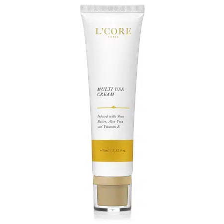 L’Core Paris Multi Use Cream is a versatile moisturizer for all skin types, enriched with Dead Sea Minerals and antioxidants. It hydrates, nourishes, and protects against environmental damage. Apply daily to clean skin for a smooth, soft, and healthy appearance. Perfect as a full-body moisturizer that locks in moisture and enhances skin clarity and elasticity.