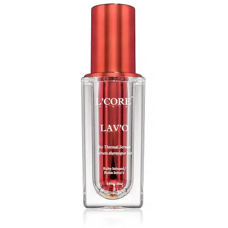 Experience the benefits of a sauna for your face and neck with our **Ruby Infused Detox Treatment**. Enriched with Ruby dust, Lavo Bio Thermal Serum hydrates, detoxifies, and enhances ingredient absorption. It opens pores, purifies skin, and reduces scars while providing deep hydration. Apply weekly for smoother, revitalized skin.