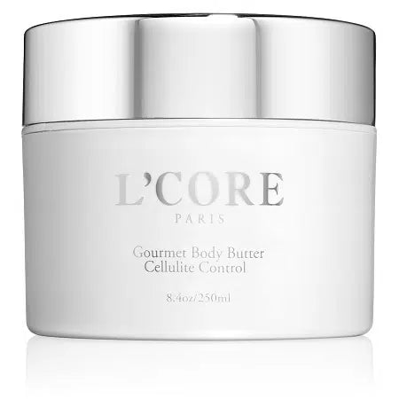 The Gourmet Body Butter offers a silky, smooth feel and deep hydration without oily residue. Rich in shea butter, antioxidants, and active ingredients like Aloe Vera and Cucumber, it reduces cellulite, stretch marks, and other skin ailments. It nourishes, rejuvenates, and protects new skin for a vibrant look and feel. Apply as needed to clean skin.