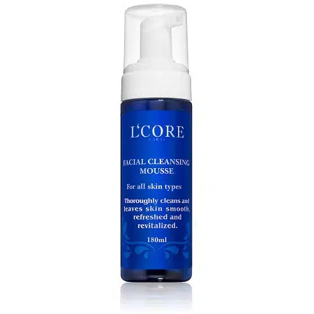 The **Facial Cleansing Mousse** provides a gentle yet effective cleanse, removing dirt, oils, and impurities without drying or irritation. Its dense foam, enriched with Aloe Vera, soothes and calms, while Hyaluronic Acid and Algae Extract hydrate and nourish, leaving your skin soft, smooth, and revitalized.